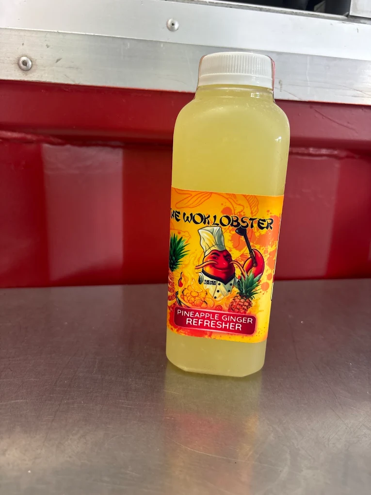 Bottled Pineapple Ginger Refresher at The Wok Lobster